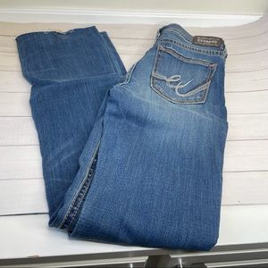 NWT EXPRESS Boot cut mid rise jeans 8Long